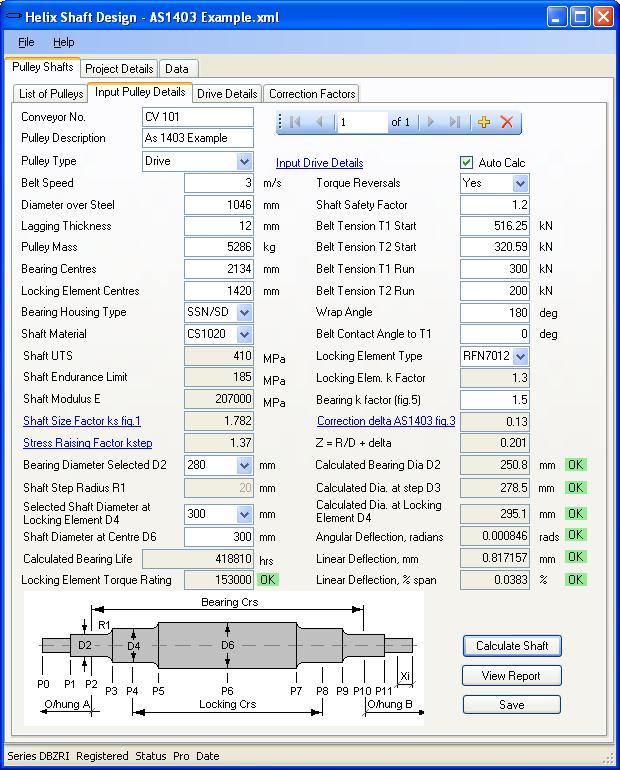 Delta-D Pulley Details Input Form