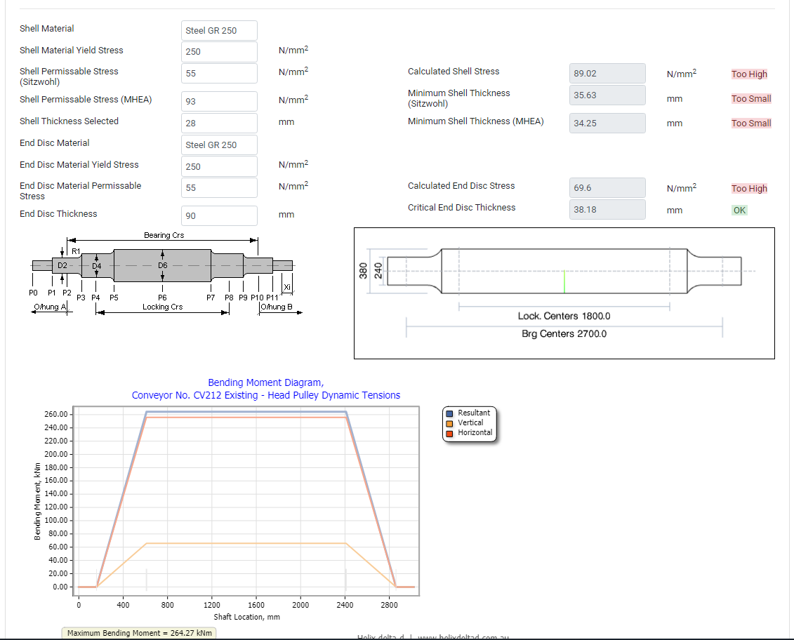 DeltaD Online Conveyor Pulley Design Program